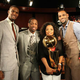Miami Heat trio with Oprah (George Burns/Harpo Studios)